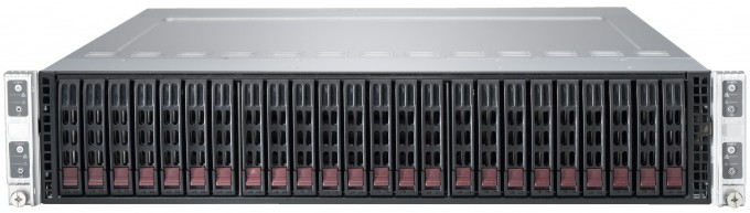 Microway 2U Twin Server chassis with 2.5 inch drive bays