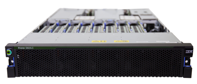 Photo of the IBM Power Systems server S822LC for HPC