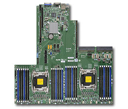 Photo of the Supermicro X10DRU-i motherboard